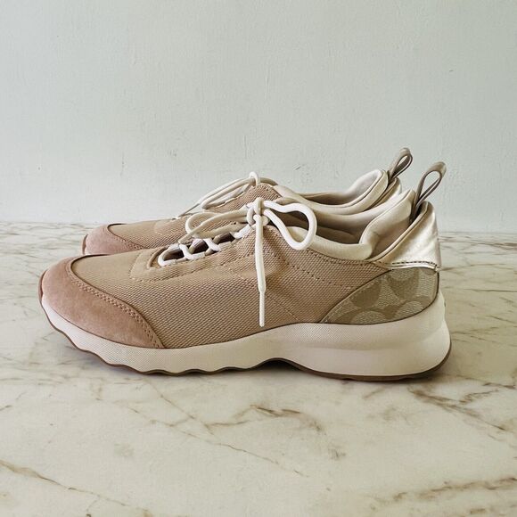 COACH Light Khaki Blush C147 Runner Sneakers - US 8 - Picture 4 of 8